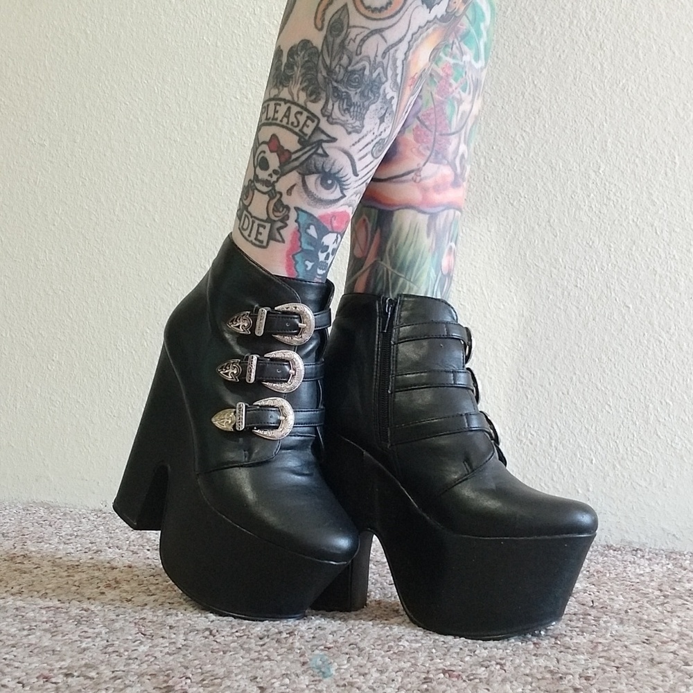 Platform Western Boots